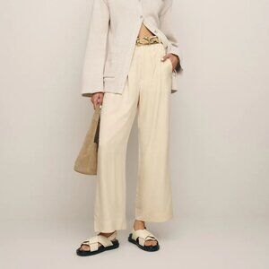 Reformation - Mason Cropped Pant - Oyster Size 4